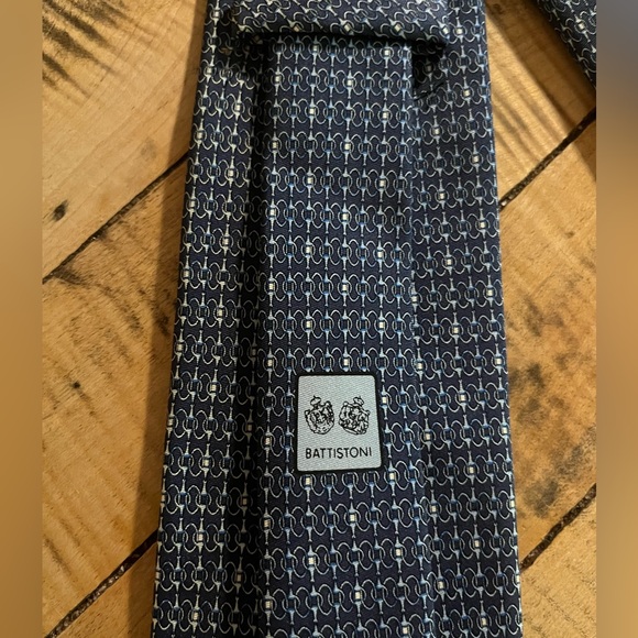 Battistoni men’s printed silk tie